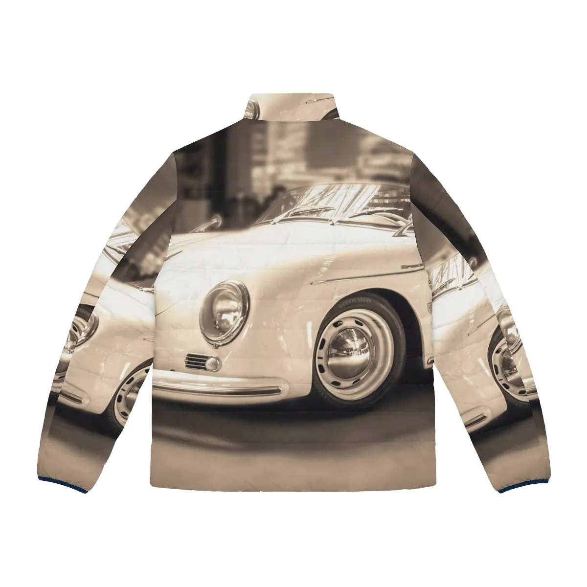 356 Sepia Puffer Jacket: For the Vintage Car Enthusiast