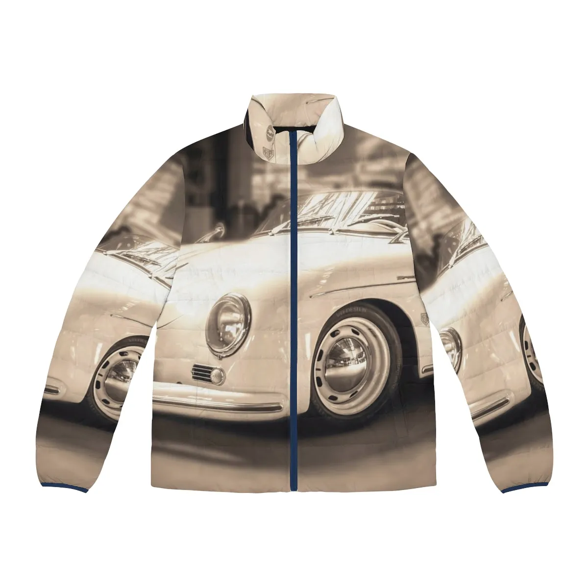 356 Sepia Puffer Jacket: For the Vintage Car Enthusiast