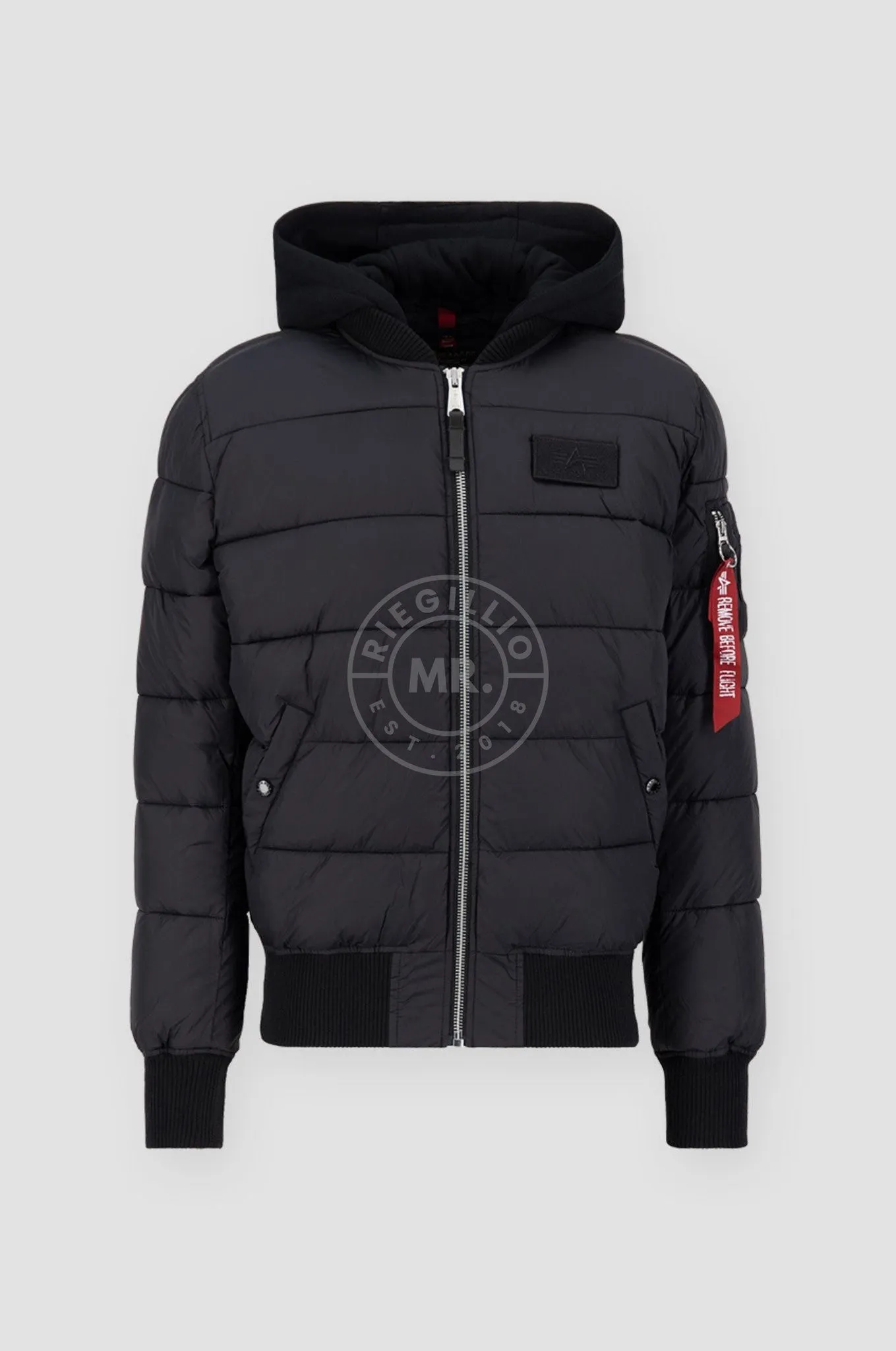 Alpha Industries MA-1 ZH Back Print Puffer FD - Black