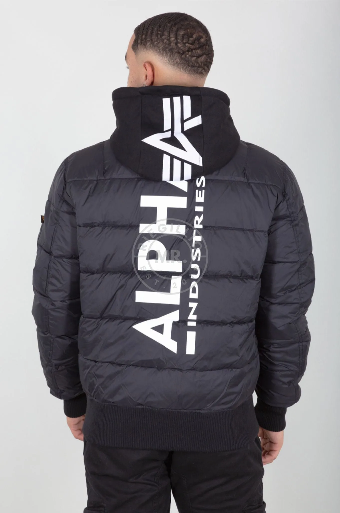 Alpha Industries MA-1 ZH Back Print Puffer FD - Black