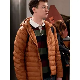 Anders Keith Frasier Orange Puffer Hooded Jacket