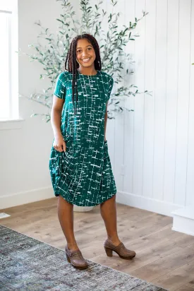 April Dress Urban Teal & Mint