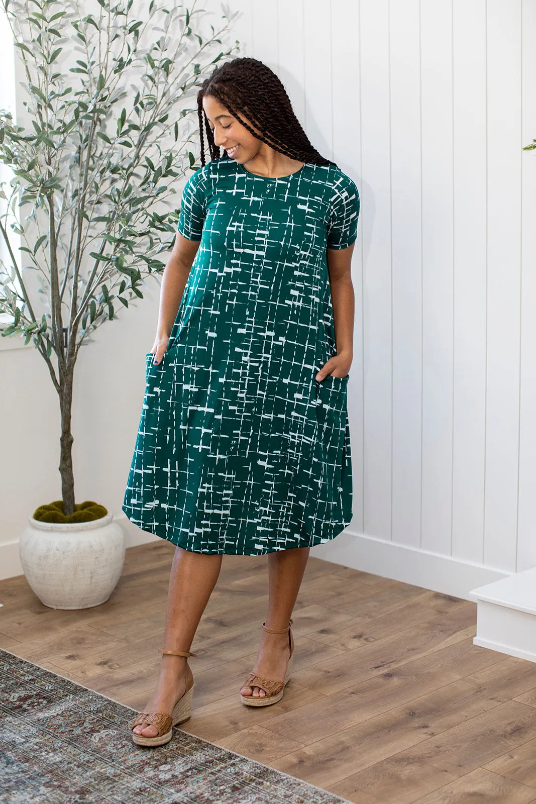 April Dress Urban Teal & Mint