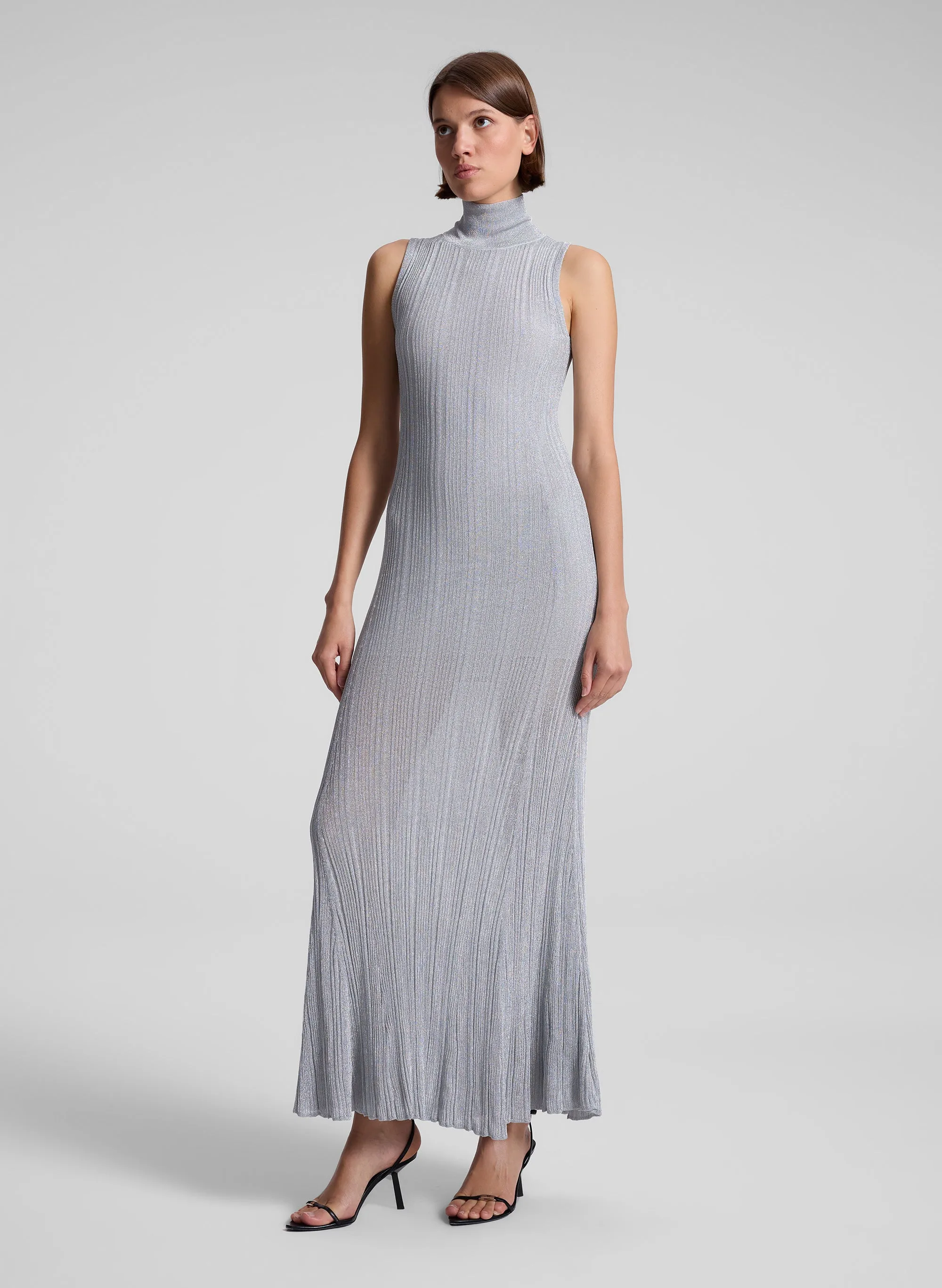 Arden Metallic Knit Maxi Dress