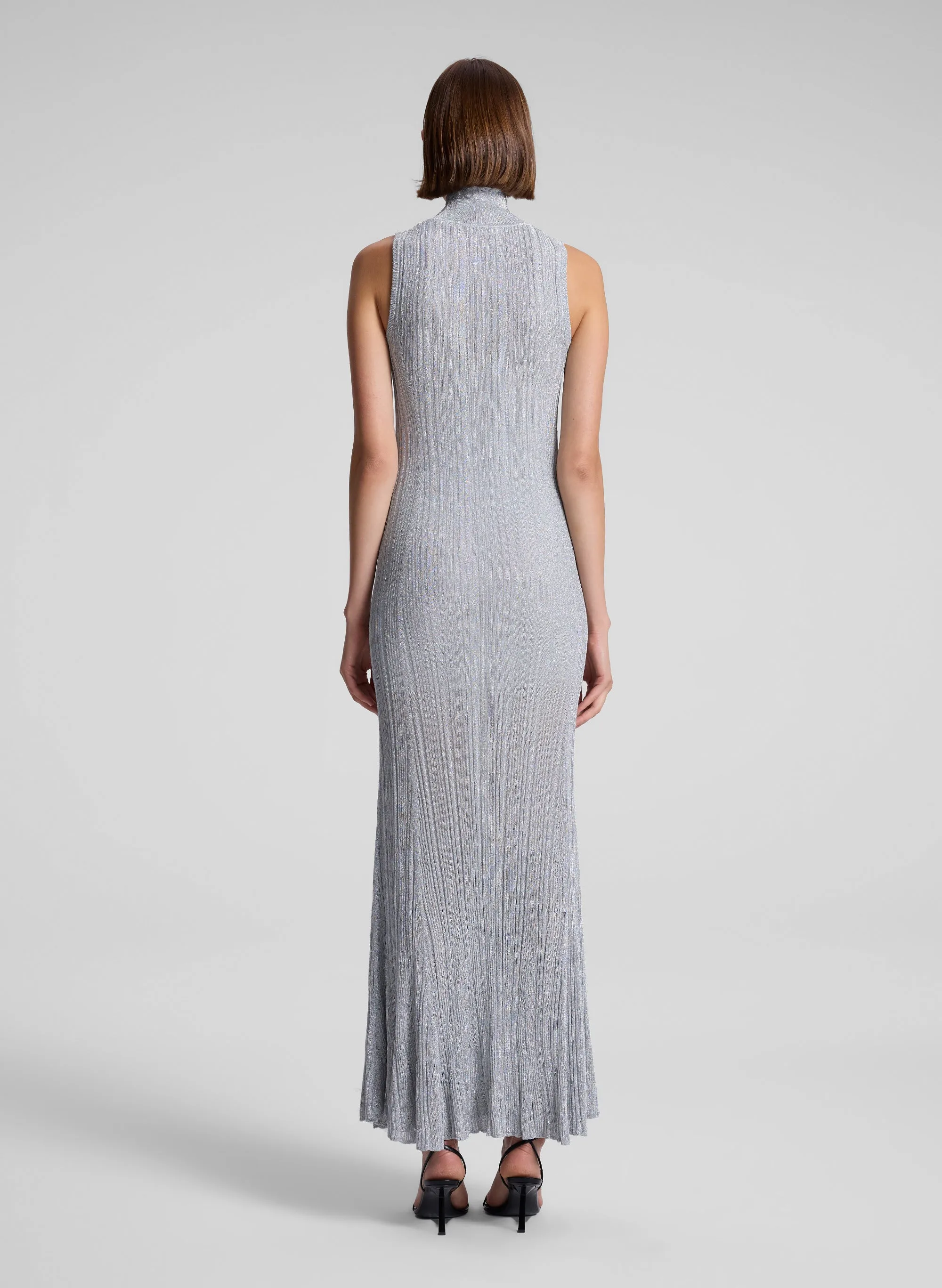 Arden Metallic Knit Maxi Dress