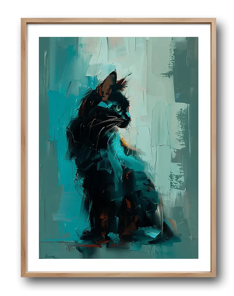 Artistic Cat Poster