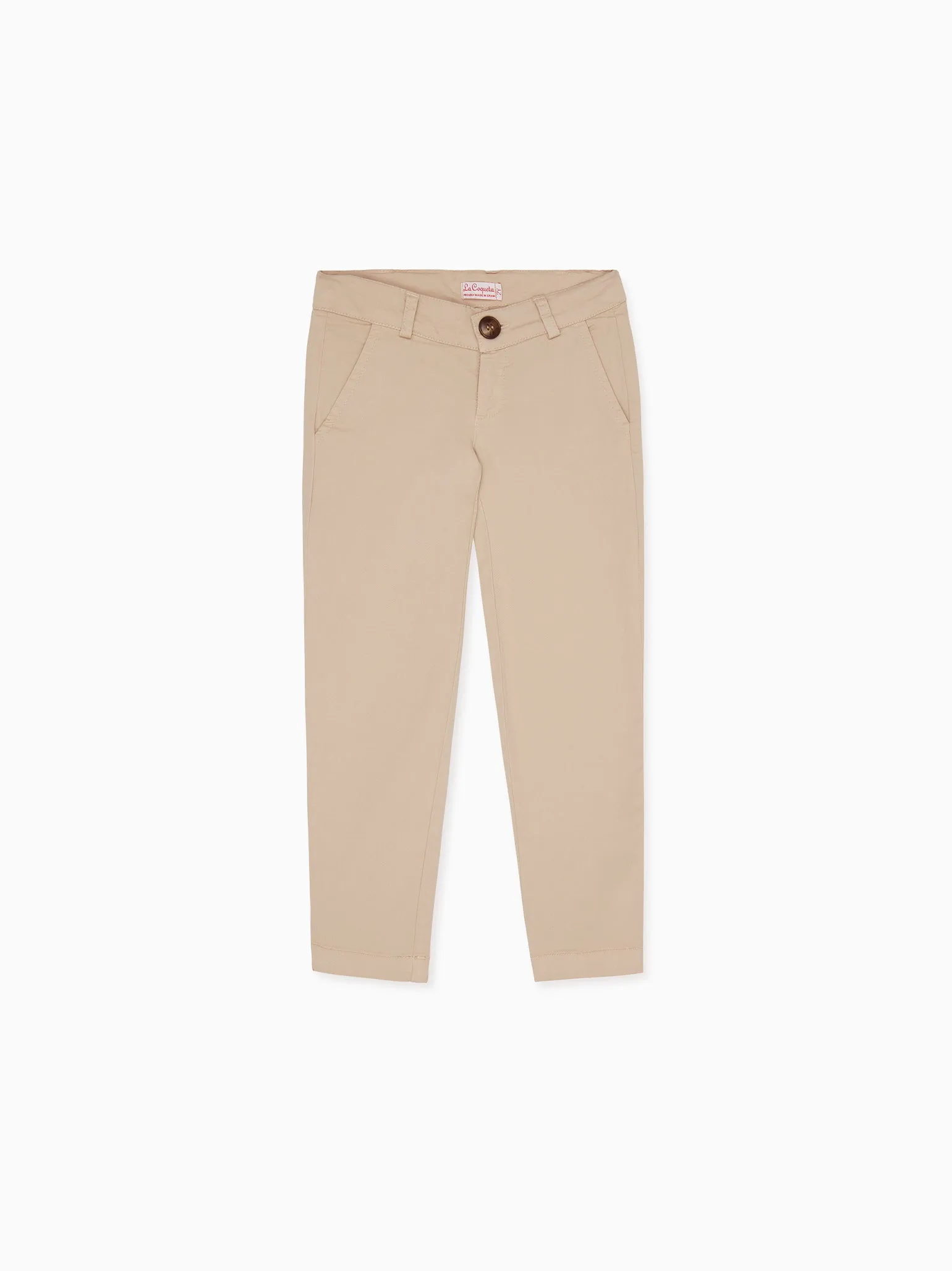 Beige Elio Boy Chinos