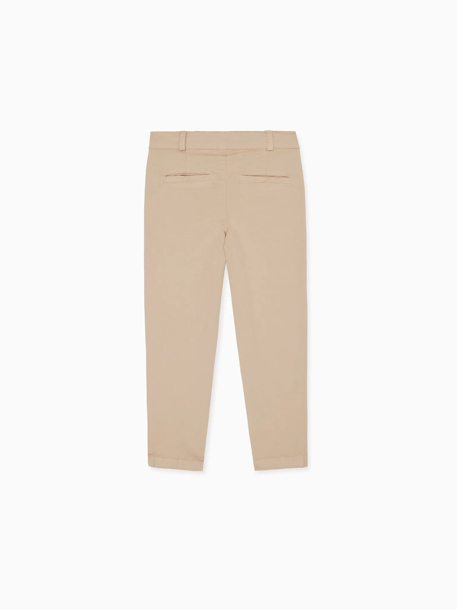 Beige Elio Boy Chinos