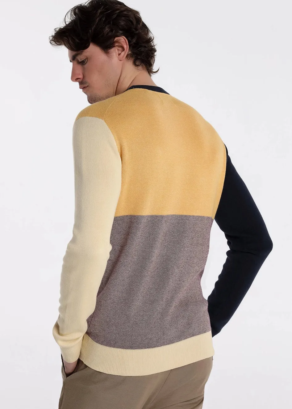 Bendorff lightweight color block sweater