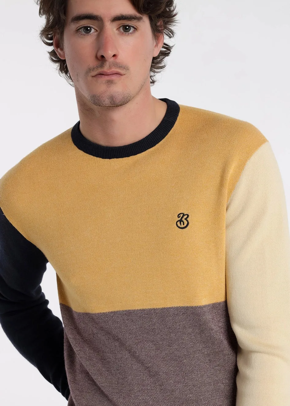 Bendorff lightweight color block sweater