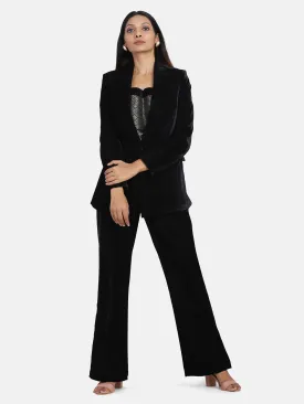 Black Velvet Suit With Pant