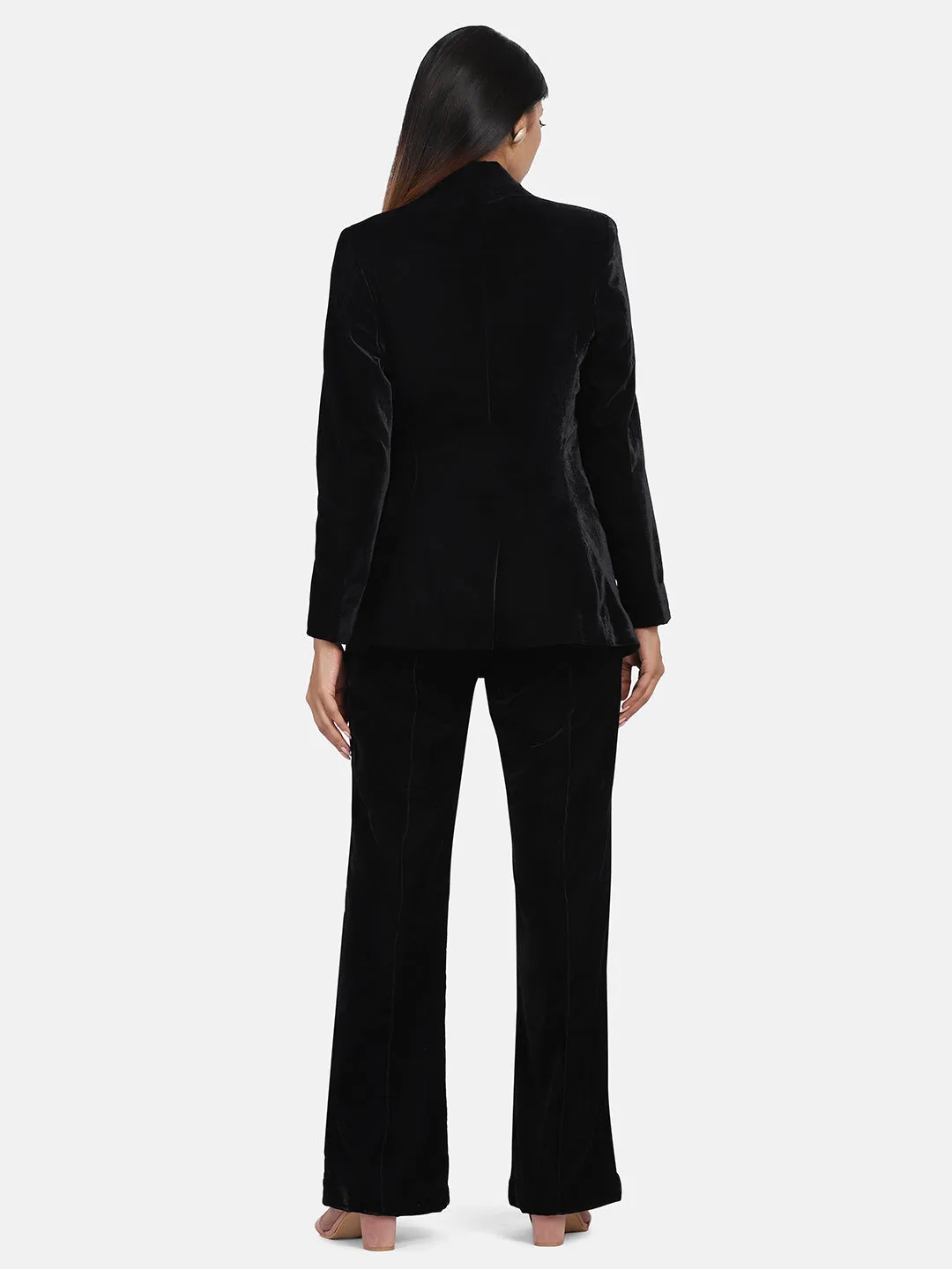 Black Velvet Suit With Pant