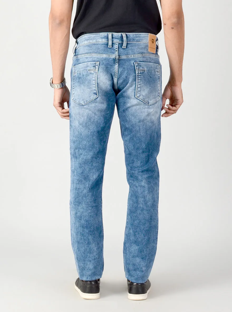 Blue Washed Slim Fit Jeans | JadeBlue