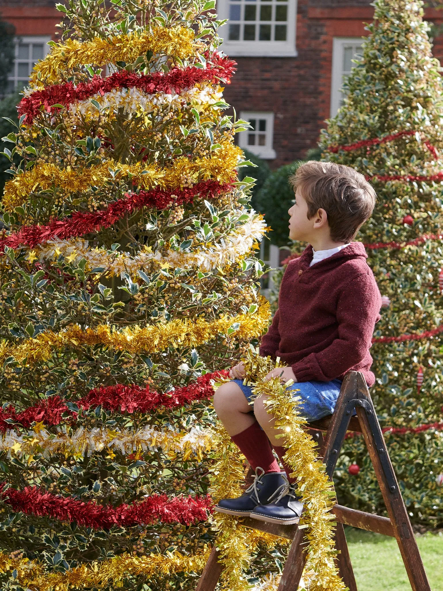 Burgundy Goyo Merino Boy Jumper