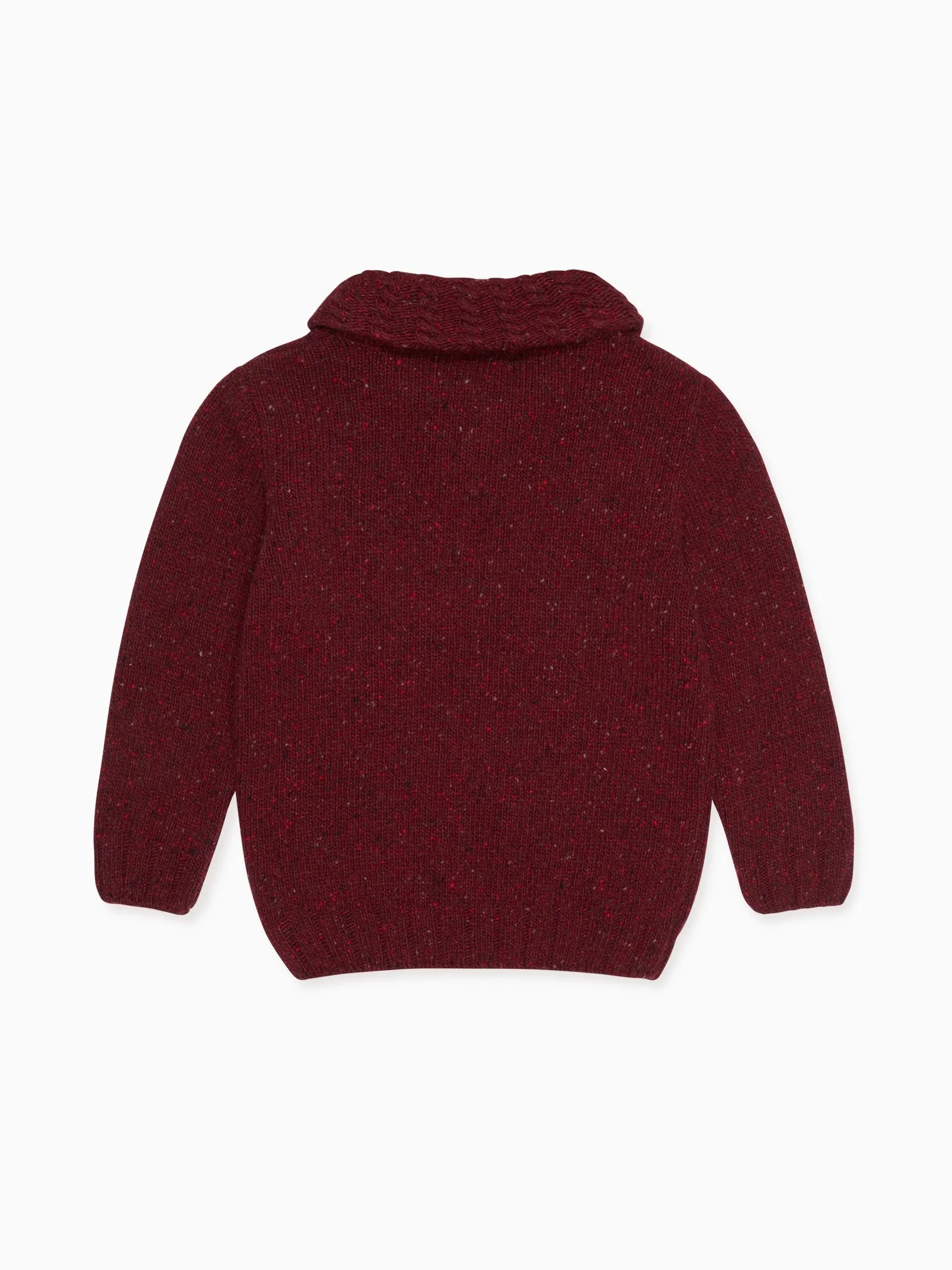 Burgundy Goyo Merino Boy Jumper