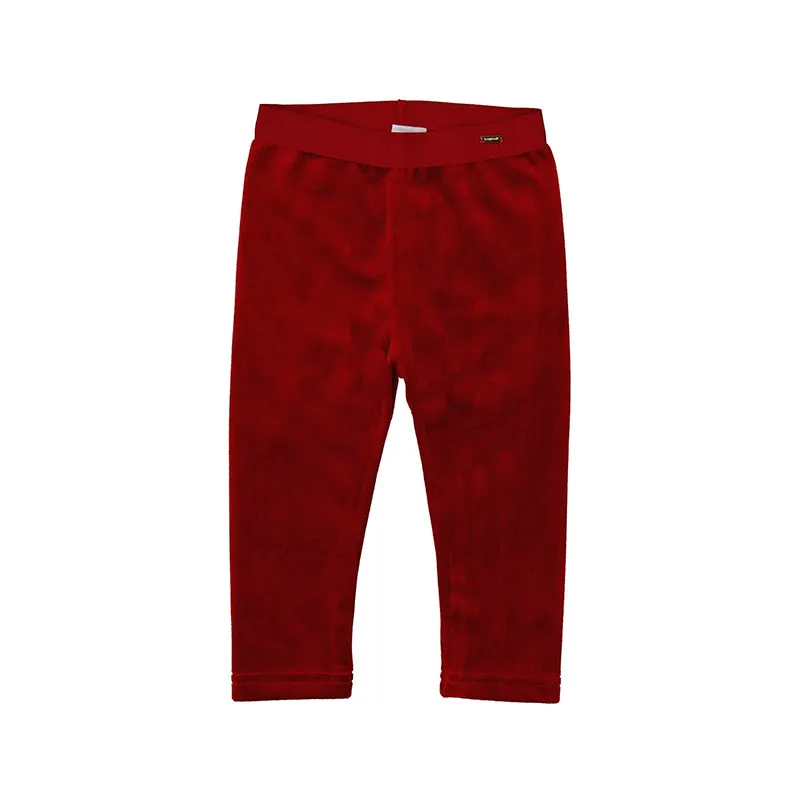 Cherry Basic Velvet Baby Leggings