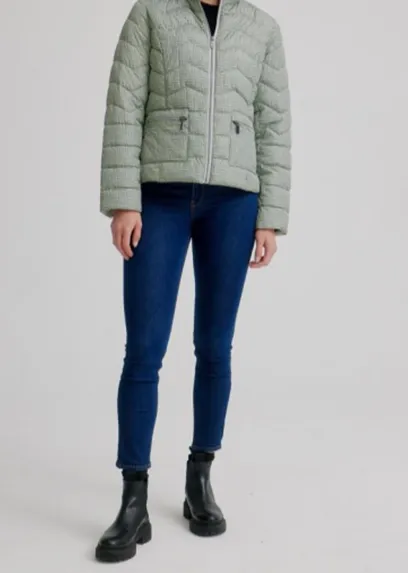 Chevron Puffer Jacket