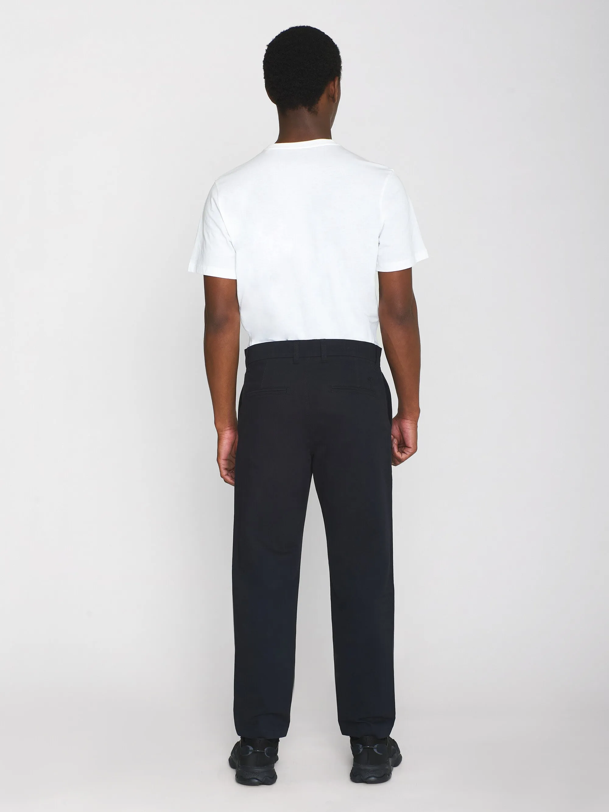 CHUCK regular twill chino pants - Black Jet