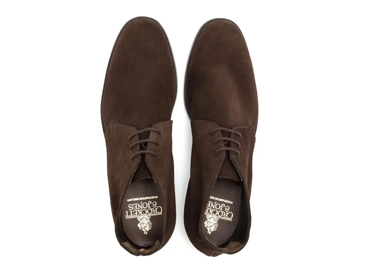 Chukka Dark Brown Suede