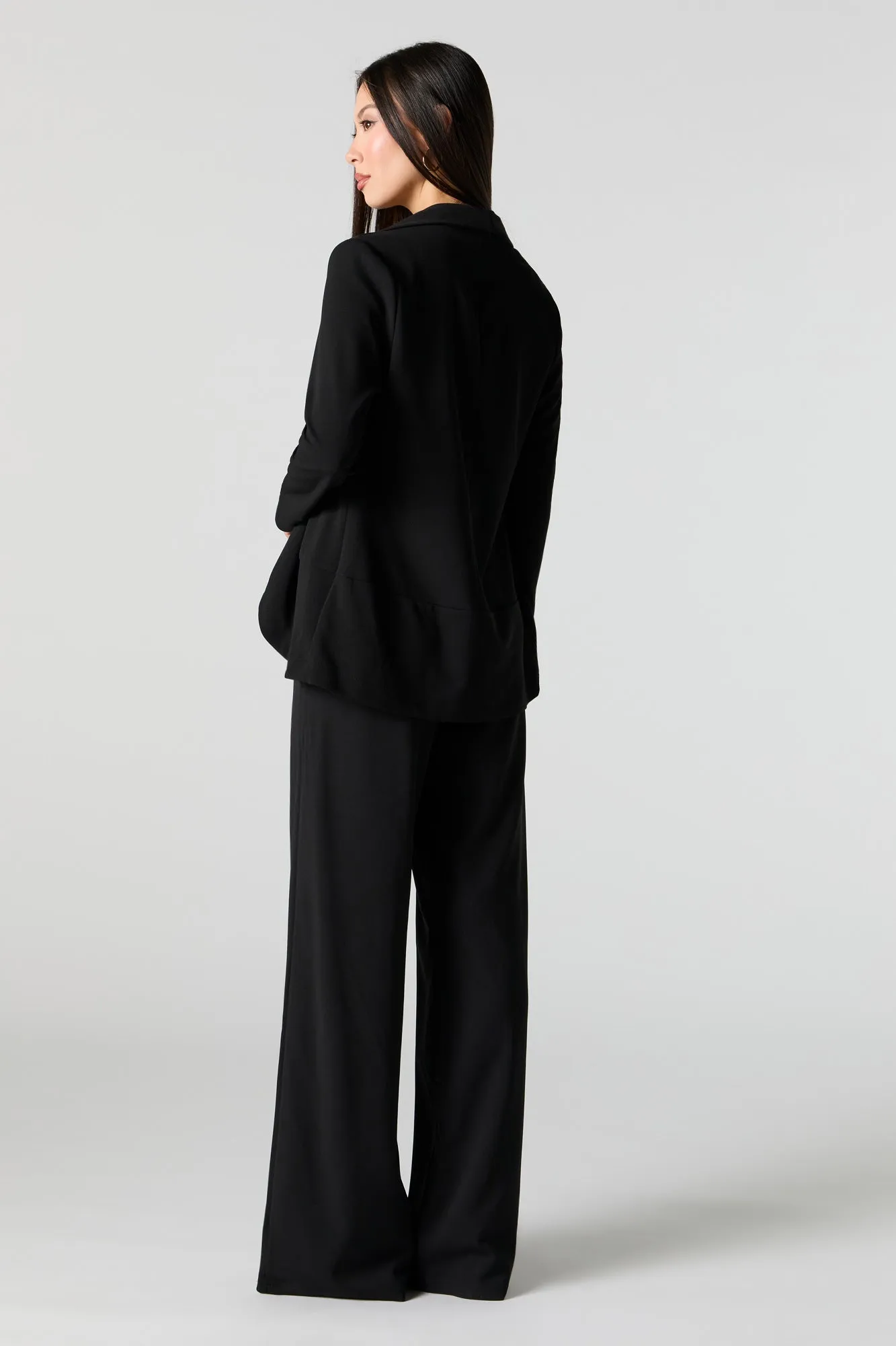 Crepe Wide Leg Dress Pant