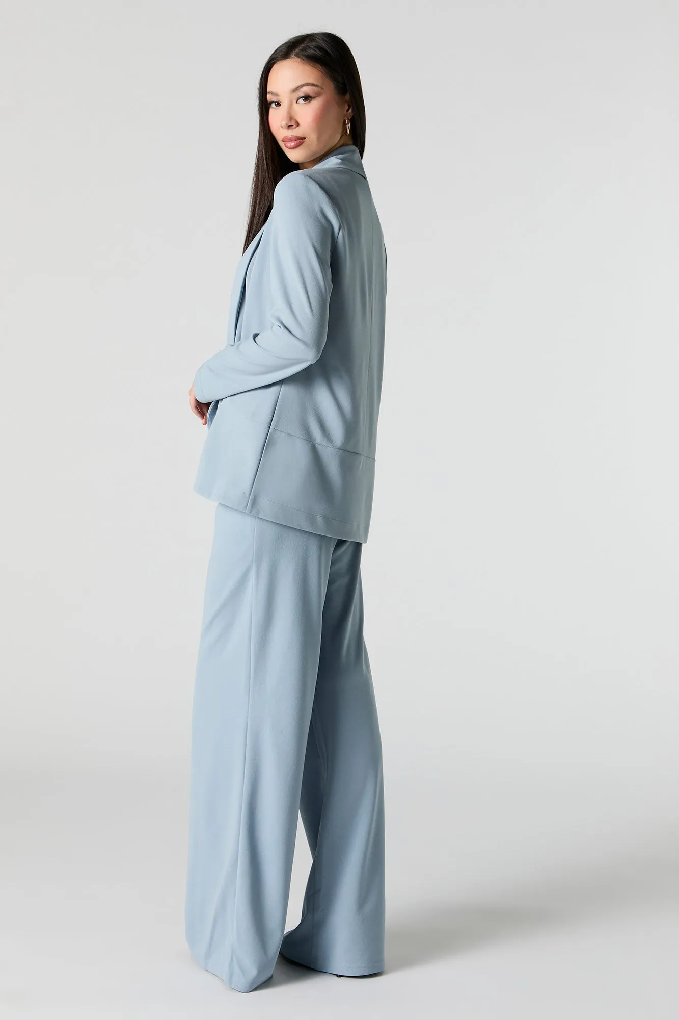 Crepe Wide Leg Dress Pant