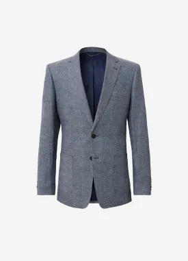 Delave Linen End on End Blazer Light Denim