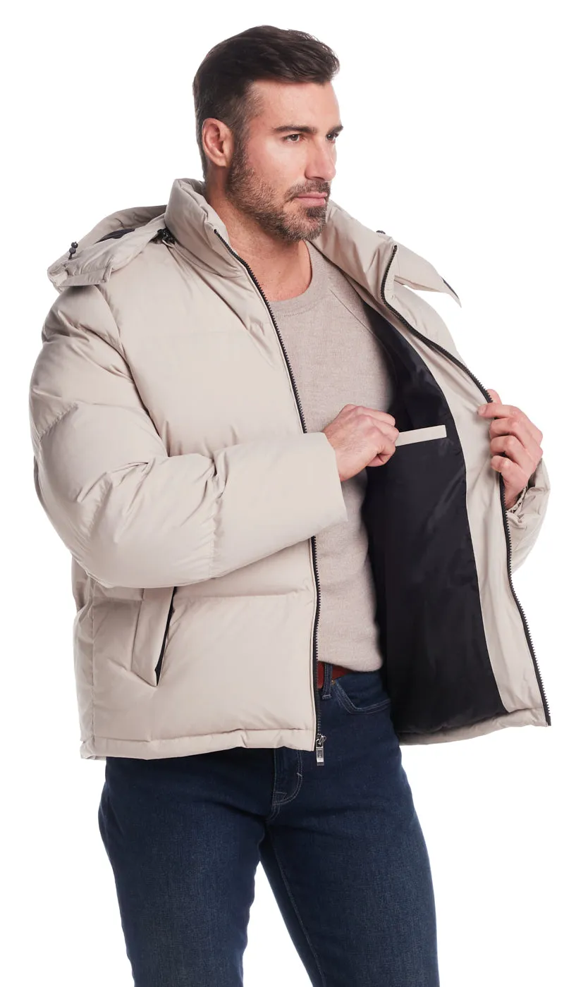 DOWN FILLED FLEX TECH PUFFER JACKET