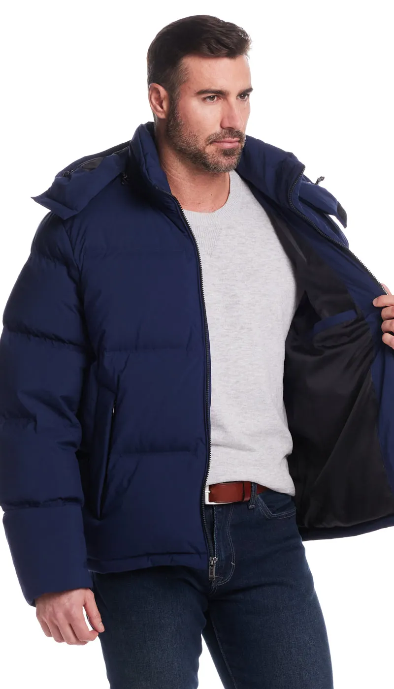 DOWN FILLED FLEX TECH PUFFER JACKET