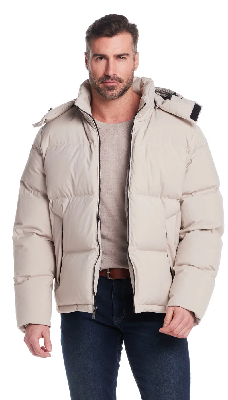 DOWN FILLED FLEX TECH PUFFER JACKET