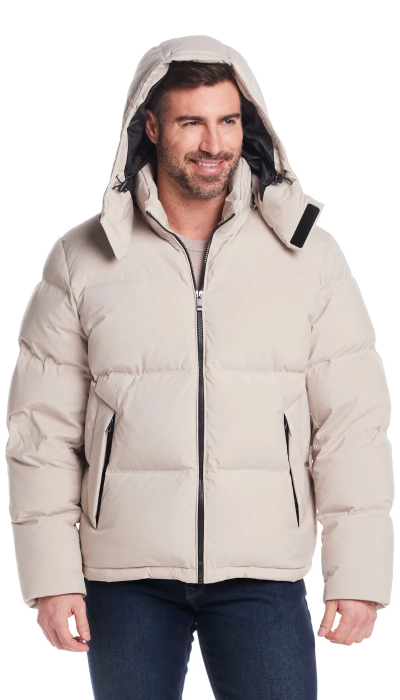 DOWN FILLED FLEX TECH PUFFER JACKET