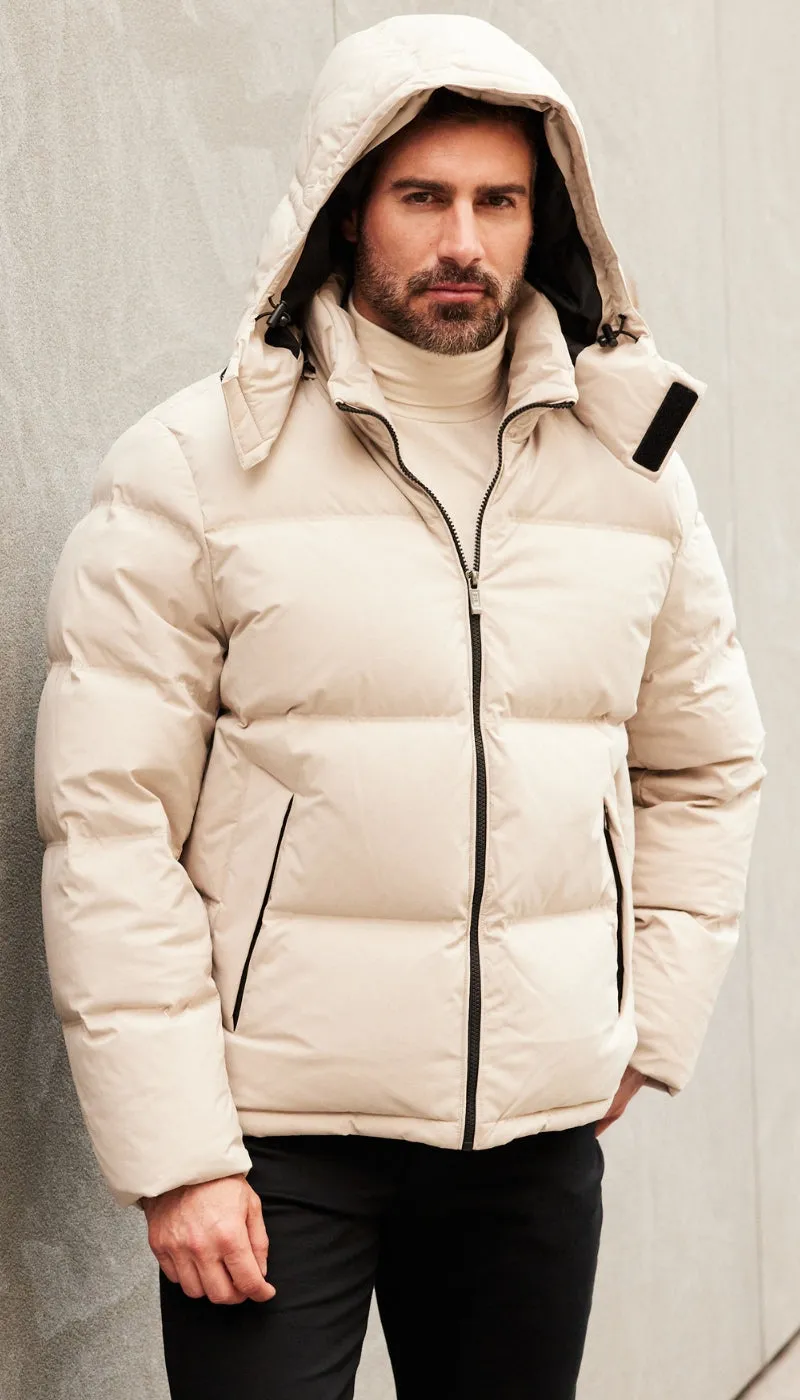 DOWN FILLED FLEX TECH PUFFER JACKET