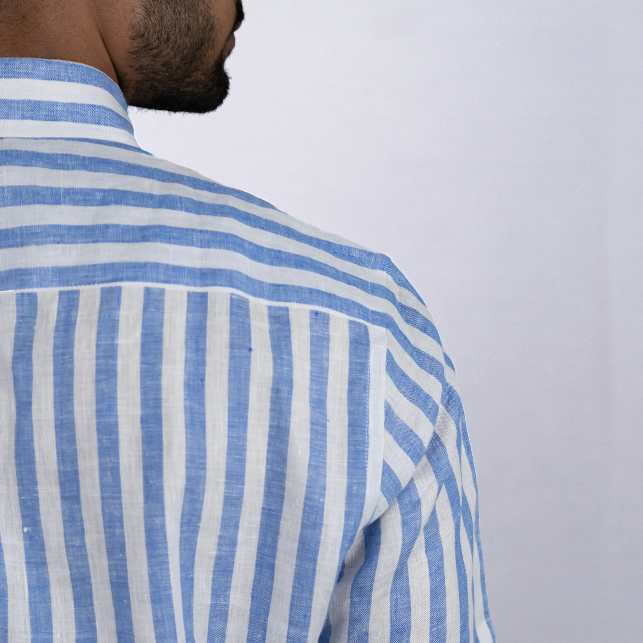 Drake - Light Blue Stripes Shirt