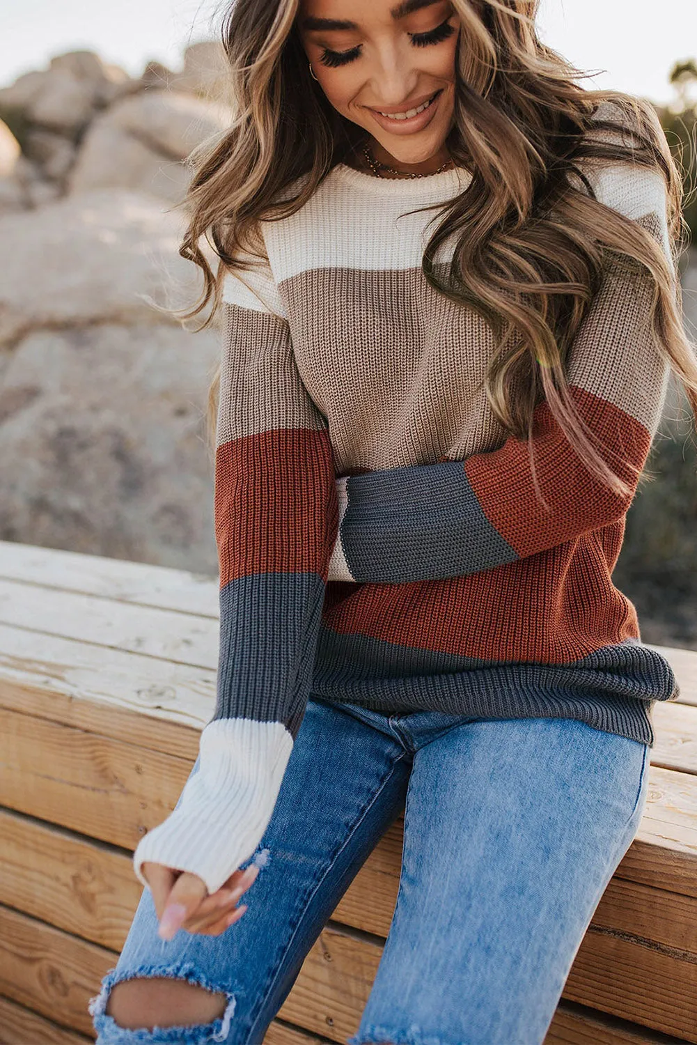 elegant Knitted Sweatshirt