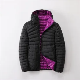 Elegant Ultra-Light Down Jacket, Reversible Puffer Coat for Women | Ideal for Autumn/Winter