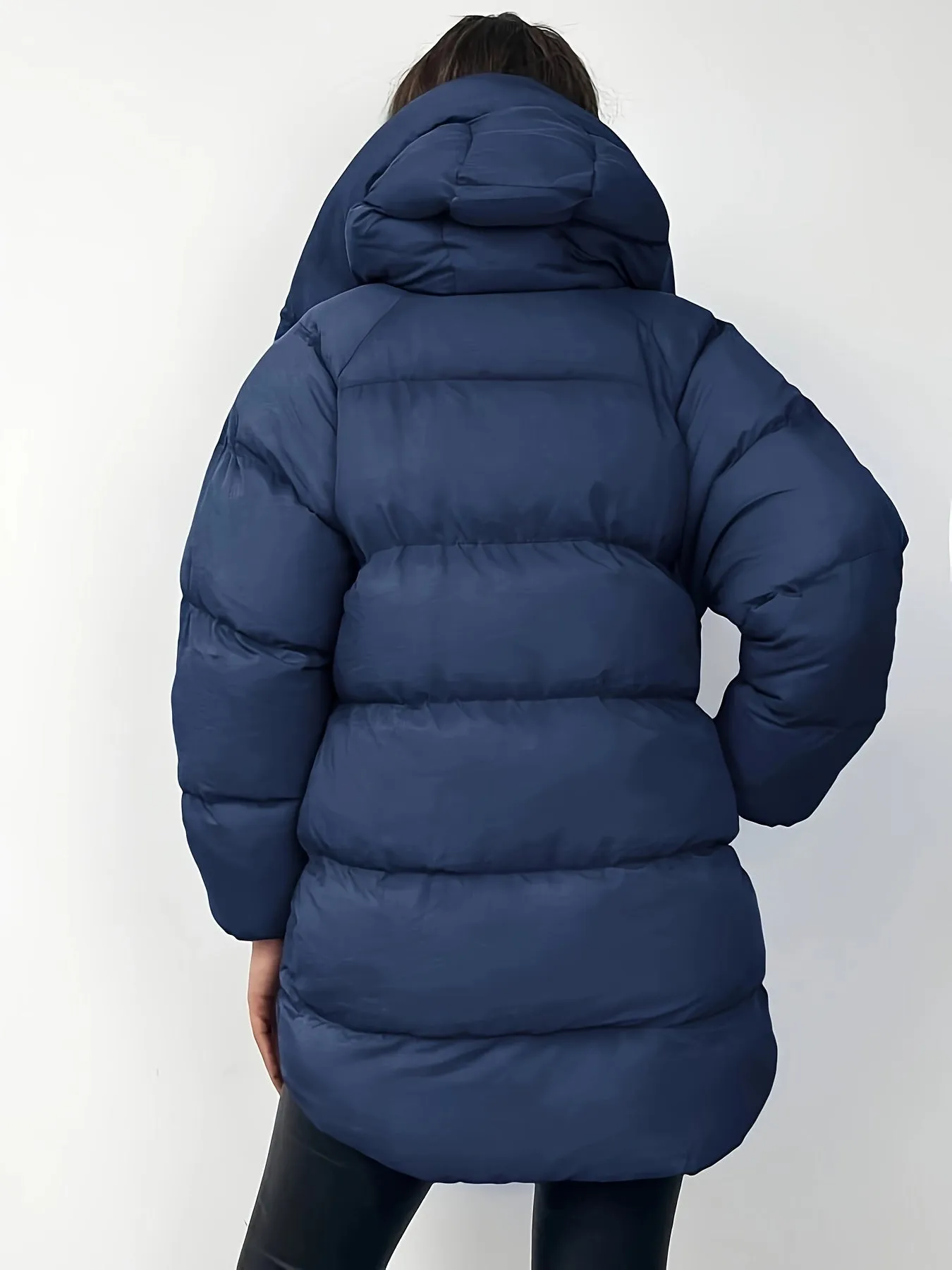 Elegant Warm Puffer Winter Jacket with Hood for Women | Perfect for Outdoor Activities