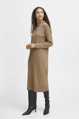 ELEVATED CAMEL SWEATER DRESS