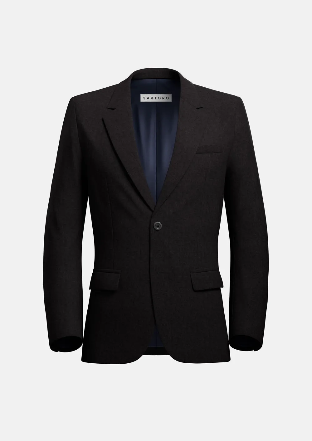 Ellis Black Linen Blend Jacket