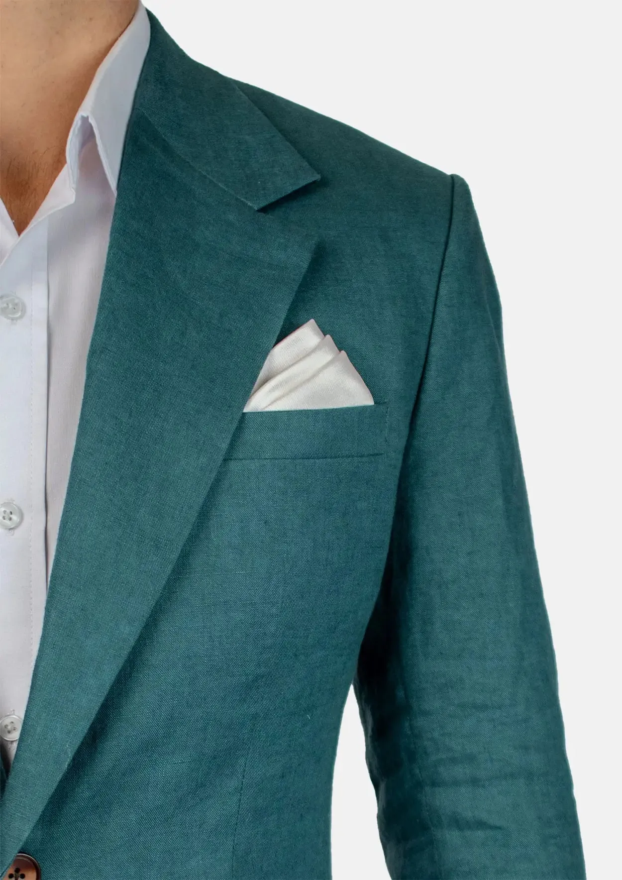 Ellis Deep Teal Linen Jacket