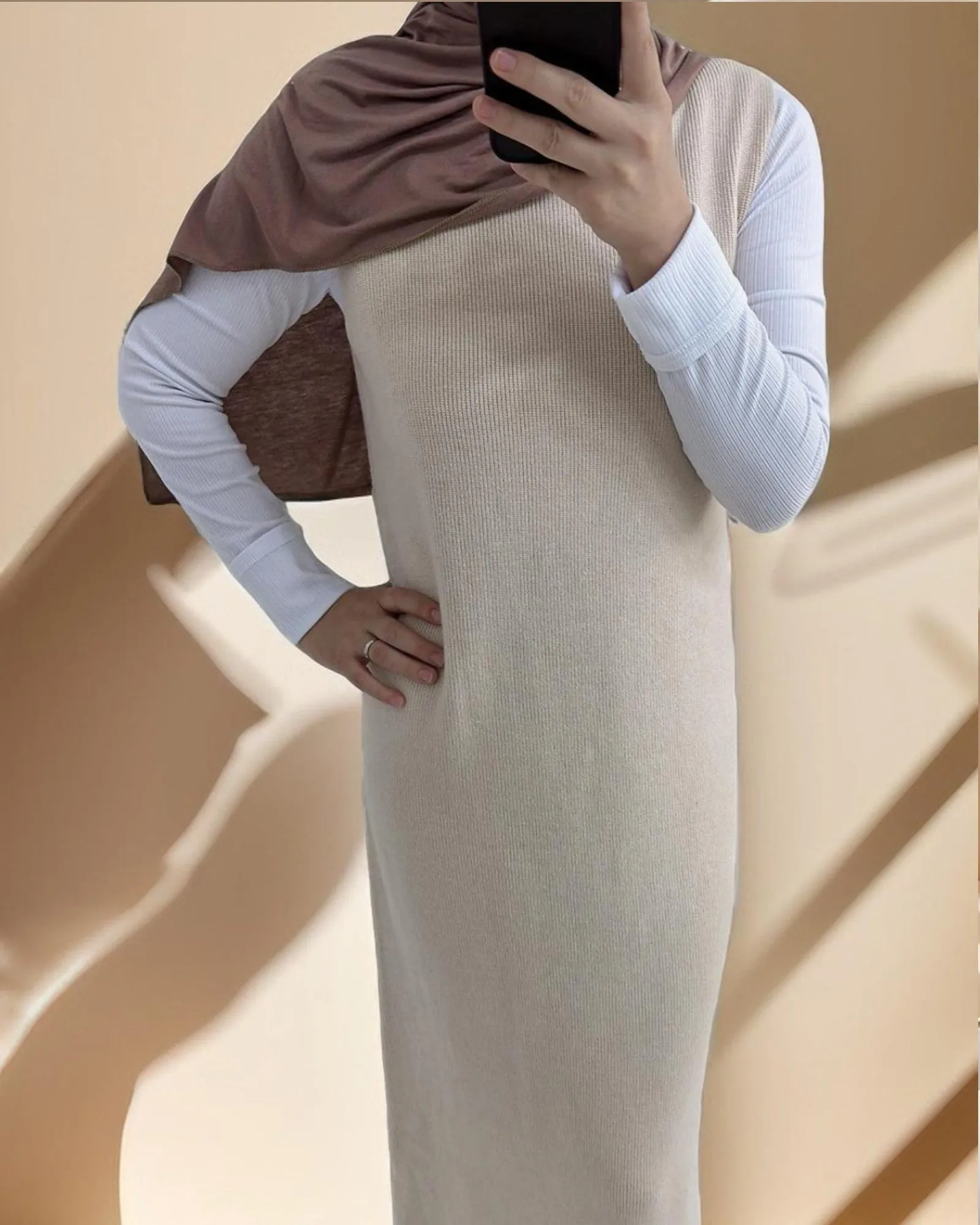 Essential Abaya Cardigan Knit Set