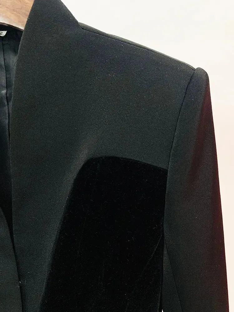 Experience The Elegance Velvet Blazer