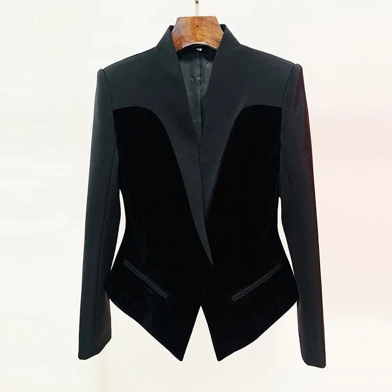 Experience The Elegance Velvet Blazer