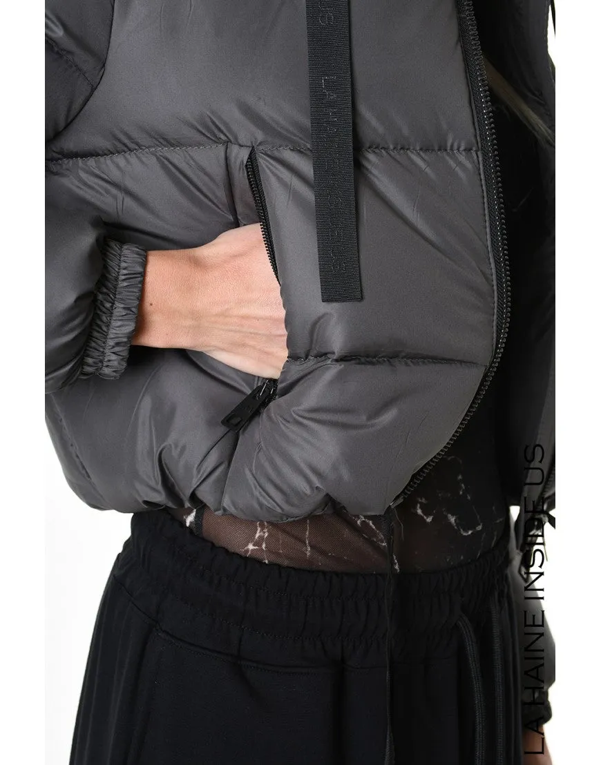 Fango Grey Down Puffer Jacket