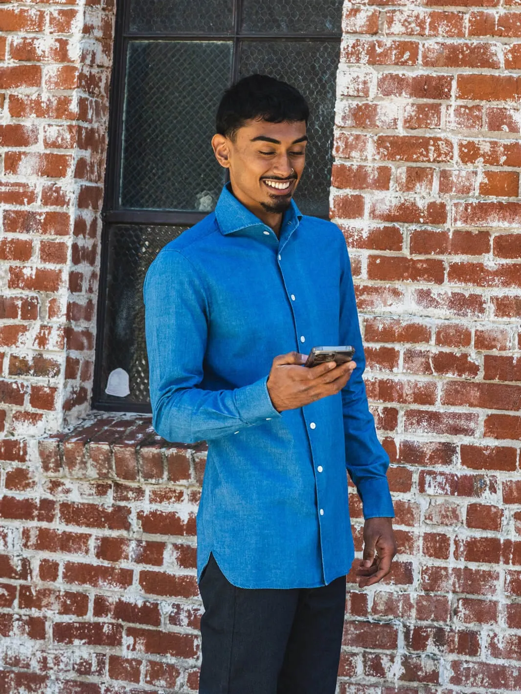 French Blue Denim Shirt