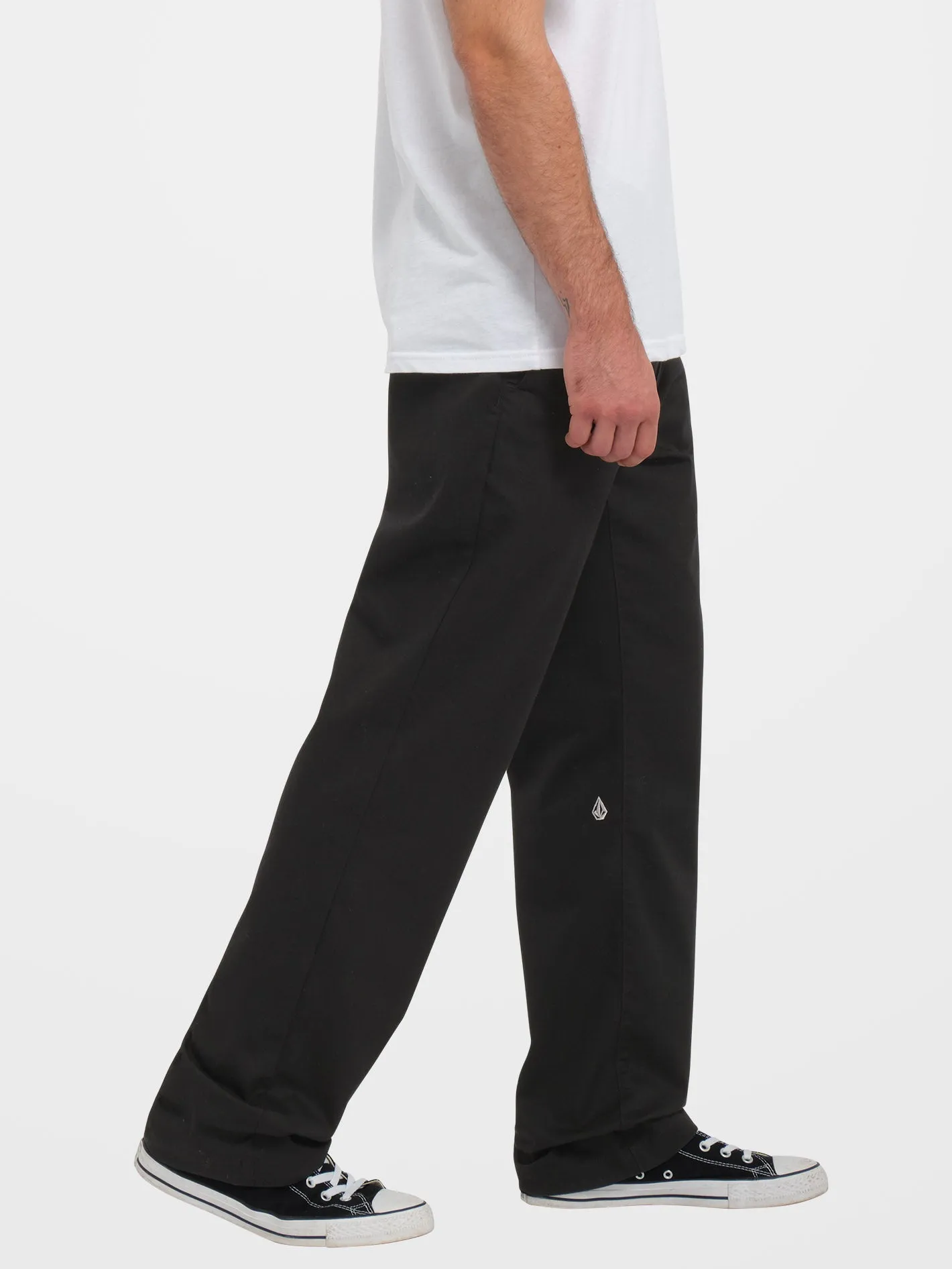 Frickin Regular Stretch Chino Trousers - BLACK