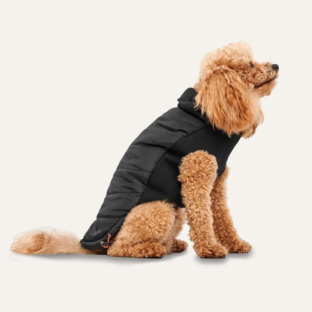 Goo-eez Mock Neck Signature Wrap Jacket Black for Dogs