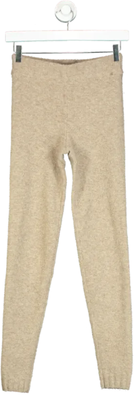 H&M Beige Knit Leggings UK XS