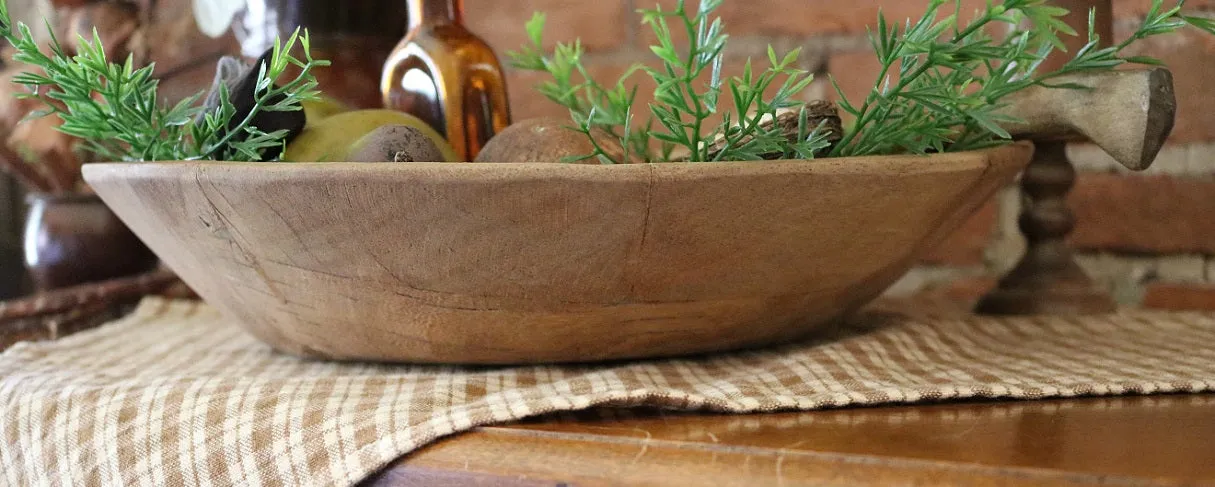 Hand Carved Bowl Spoon Spring Gathering