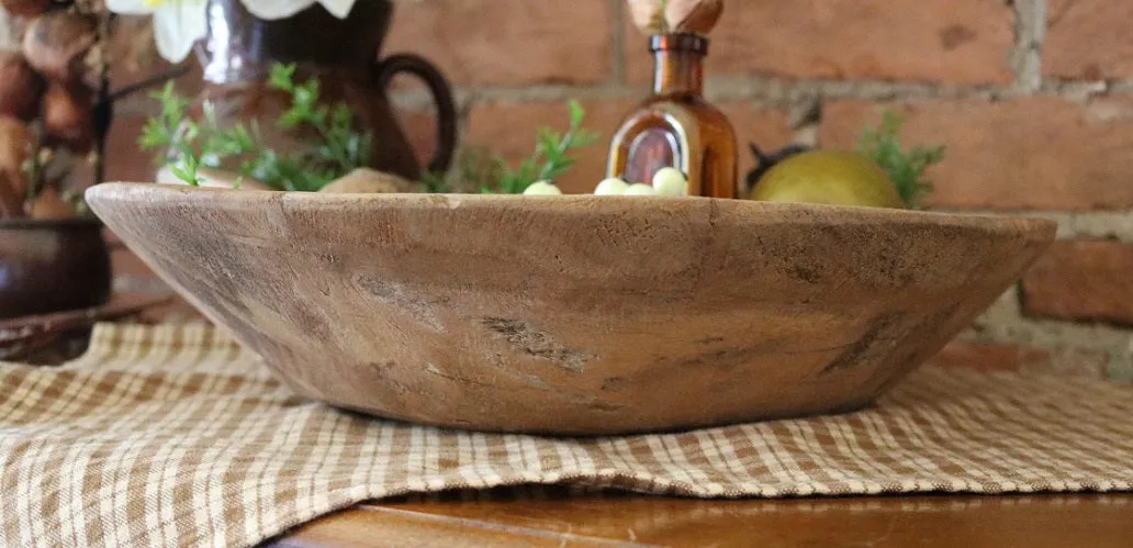 Hand Carved Bowl Spoon Spring Gathering