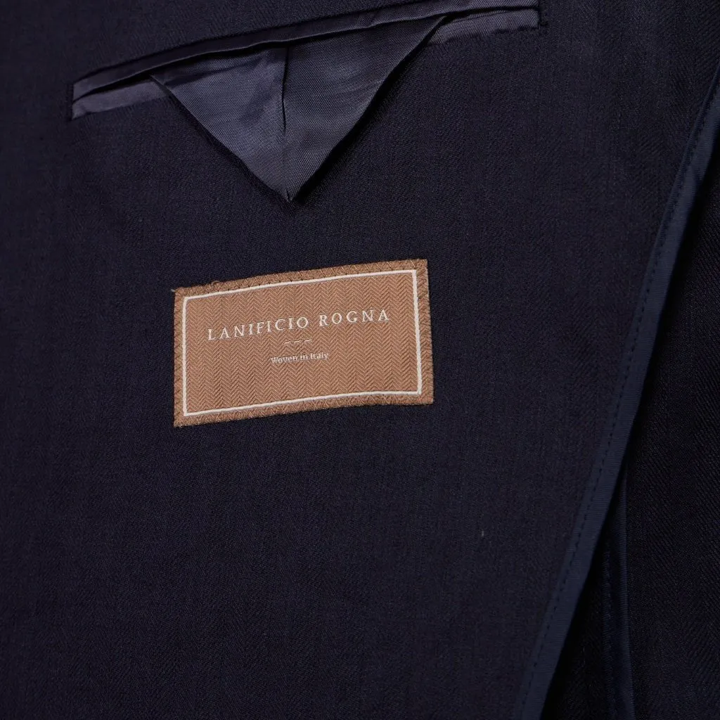 HENRY SARTORIAL Linen Herringbone Soft Blazer NAVY REG