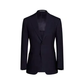 HENRY SARTORIAL Linen Herringbone Soft Blazer NAVY REG